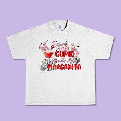 Even Cupid Need A Margarita Urban Heavy Tee Designed By Maliassmallbusiness