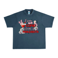 Midnight Navy even cupid need a margarita Urban Heavy Tee - MaliasSmallBusiness