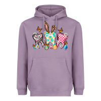Lavender Happy Easter Day teeth Heavyweight Hoodie - HowdyJamesFarm