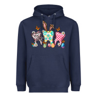 Navy Happy Easter Day teeth Heavyweight Hoodie - HowdyJamesFarm