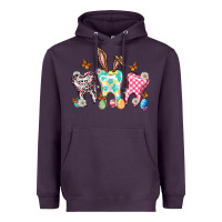 Plum Happy Easter Day teeth Heavyweight Hoodie - HowdyJamesFarm