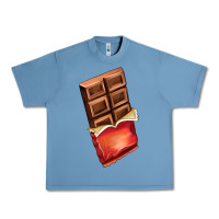 Pebble Blue chocolate Urban Heavy Tee - AdoDesignShop