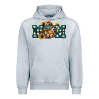 Heather Grey Western Mom Mother's Day Urban Hoodie - FaDigitalArtStudio