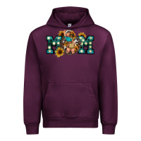 Mauve Wine Western Mom Mother's Day Urban Hoodie - FaDigitalArtStudio