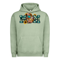 Pigment Oil Green Western Mom Mother's Day Urban Hoodie - FaDigitalArtStudio