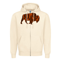 Sandshell Red Cactus Bison Silhouette Zipper Hoodie - Bettercallsaul