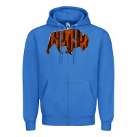 True Royal Red Cactus Bison Silhouette Zipper Hoodie - Bettercallsaul