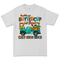 Dove Grey buckle up buttercup you just flipped my crazy heif Premium Tee - AdoDesignShop