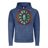 Vintage Denim turquoise gemstone christmas ornament Vintage Hoodie - Jasminsmagicworld