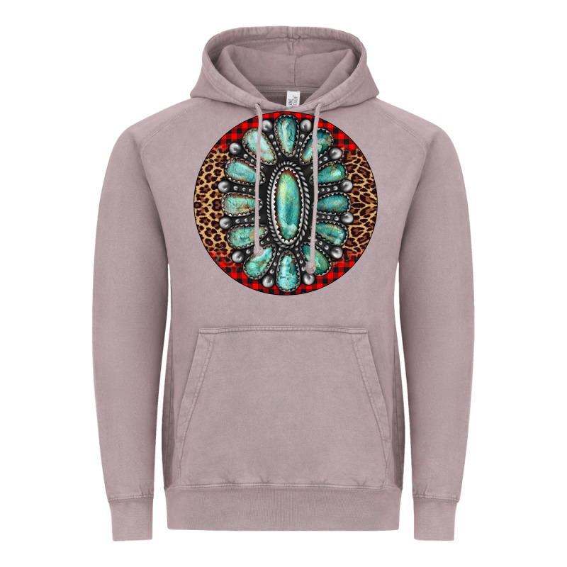 Turquoise Gemstone Christmas Ornament Vintage Hoodie by Jasminsmagicworld | Teevron