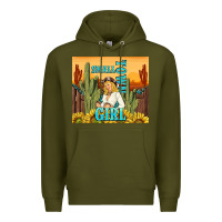 Army Green small town girl Premium Hoodie - TumblerDesignByShophia
