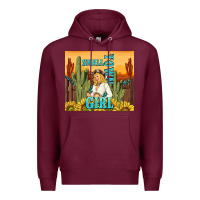 Burgundy small town girl Premium Hoodie - TumblerDesignByShophia