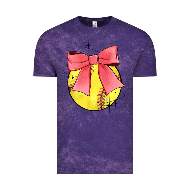 Coquette Softball Bow Vintage Tee by JahusDesignShop | Teevron