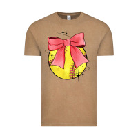 Vintage Coffee coquette softball bow Vintage Tee - JahusDesignShop