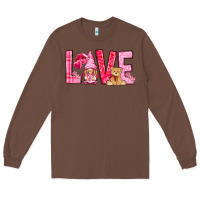 Chestnut love with gnome Long Sleeve Tee - NancyCooperArtShop