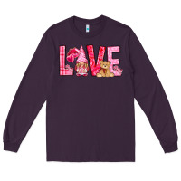 Plum love with gnome Long Sleeve Tee - NancyCooperArtShop