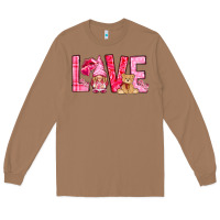 Toasted Coconut love with gnome Long Sleeve Tee - NancyCooperArtShop