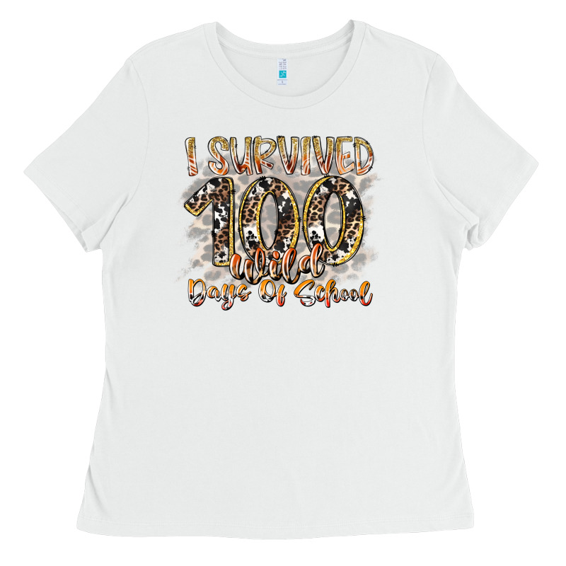 I Survived 100 Wild Days Of School Ladies Tee by RacoonDesign | Teevron