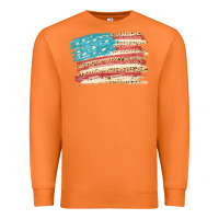 Carrot American flag with leopard Premium Sweatshirt - HowdyJamesFarm