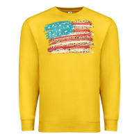 Lemon American flag with leopard Premium Sweatshirt - HowdyJamesFarm
