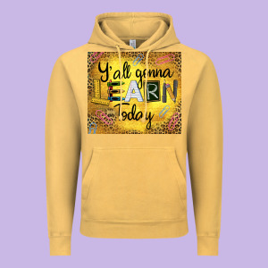 Western Y'all Gonna Learn Today Vintage Hoodie Designed By Lillyallendesigns