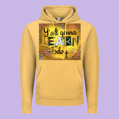 Western Y'all Gonna Learn Today Vintage Hoodie Designed By Lillyallendesigns