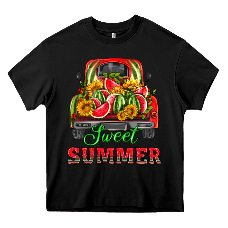 Sweet Summer Watermelon And Truck Heavy Core Tee by HRA Design Shop | Teevron
