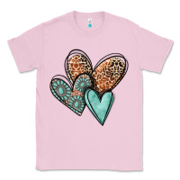 Bubblegum Pink western love hearts Classic Tee - MaliasSmallBusiness