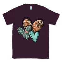 Plum western love hearts Classic Tee - MaliasSmallBusiness