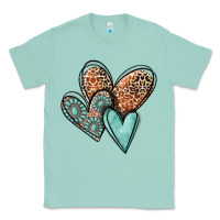Seafoam western love hearts Classic Tee - MaliasSmallBusiness