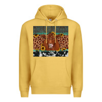 Antique Gold red angus leopard Premium Hoodie - JahusDesignShop