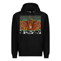Black red angus leopard Premium Hoodie - JahusDesignShop