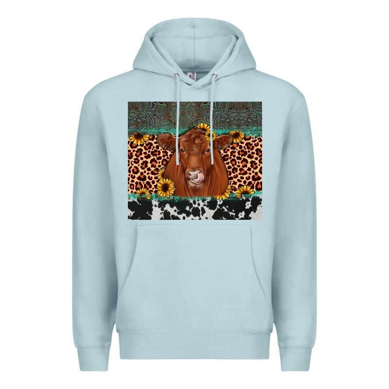 Red Angus Leopard Premium Hoodie by JahusDesignShop | Teevron