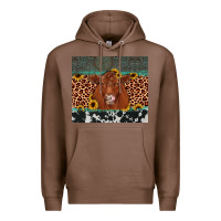 Chestnut red angus leopard Premium Hoodie - JahusDesignShop