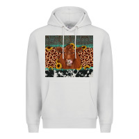 Dove Grey red angus leopard Premium Hoodie - JahusDesignShop