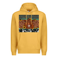 Mustard red angus leopard Premium Hoodie - JahusDesignShop