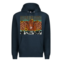 Navy red angus leopard Premium Hoodie - JahusDesignShop