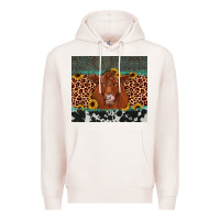 Pale Pink red angus leopard Premium Hoodie - JahusDesignShop