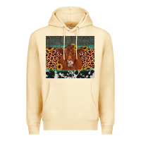 Pina Colada red angus leopard Premium Hoodie - JahusDesignShop