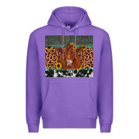 Purple red angus leopard Premium Hoodie - JahusDesignShop