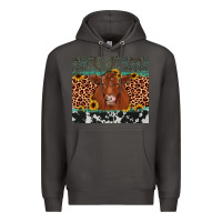 Smoke red angus leopard Premium Hoodie - JahusDesignShop