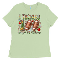 Matcha I Tackled 100 Days of School Ladies Tee - RacoonDesign
