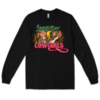 Black long live cowgirls Long Sleeve Tee - NancyCooperArtShop