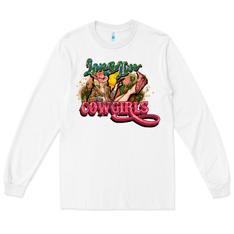 Long Live Cowgirls Long Sleeve Tee by NancyCooperArtShop | Teevron