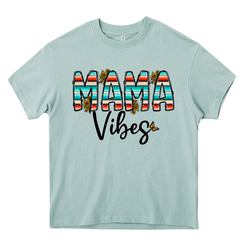 Mama Vibes Heavy Core Tee by CowhideDigitalArt | Teevron