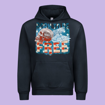 Born To Be Free Urban Hoodie Designed By Fadigitalartstudio