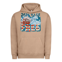 Pigment Burro Born to be free Urban Hoodie - FaDigitalArtStudio