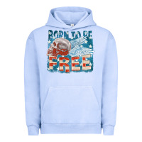 Pigment Grape Ice Born to be free Urban Hoodie - FaDigitalArtStudio
