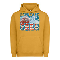 Pigment Peanut Butter Born to be free Urban Hoodie - FaDigitalArtStudio