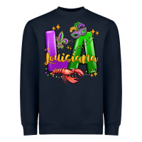 Navy louisiana mardi gras Heavyweight Sweatshirt - MaliasSmallBusiness